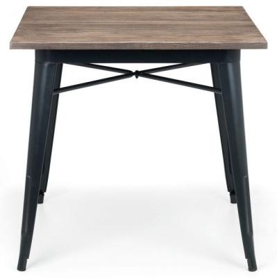 Product photograph of Grafton Mocha Elm Wood Square Bar Table from Choice Furniture Superstore