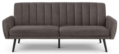 Product photograph of Afina Grey Velvet Fabric Sofabed from Choice Furniture Superstore