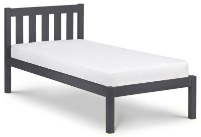 Luna Anthracite Pine Bed - Comes in Single and Double Options