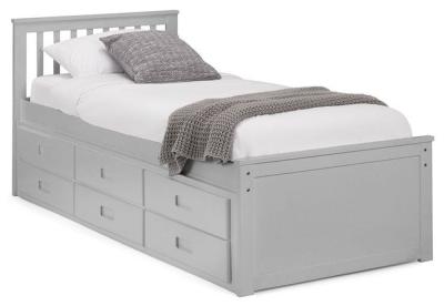 Maisie Light Grey Bed with Underbed Drawer