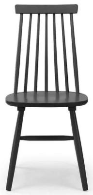 Clearance - Alassio Black Spindle Back Dining Chair (Sold in Pairs) - FSS15420