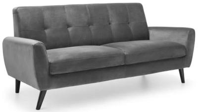 Product photograph of Monza Grey Fabric 3 Seater Sofa from Choice Furniture Superstore