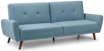 Product photograph of Monza Blue Fabric Sofabed from Choice Furniture Superstore