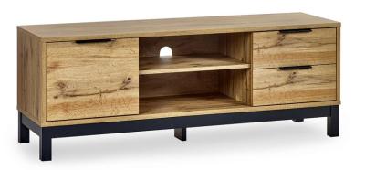 Bali Light Oak Tv Unit 135cm With Storage For Television Upto 50in Plasma