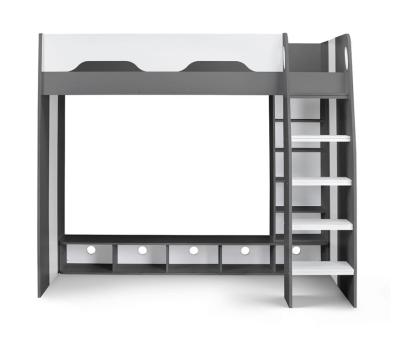 Galaxy Charcoal And White Gaming Bunk Bed