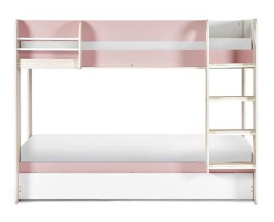 Product photograph of Mars Pink Bunk Underbed Pastel from Choice Furniture Superstore