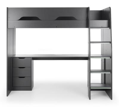 Product photograph of Mercury Anthracite Pc Gaming Highsleeper Bed from Choice Furniture Superstore