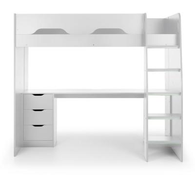 Product photograph of Mercury White Pc Gaming Highsleeper Bed from Choice Furniture Superstore