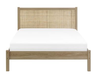 Padstow Oak Rattan Bed Comes In 4ft 6in Double And 5ft King Size Options