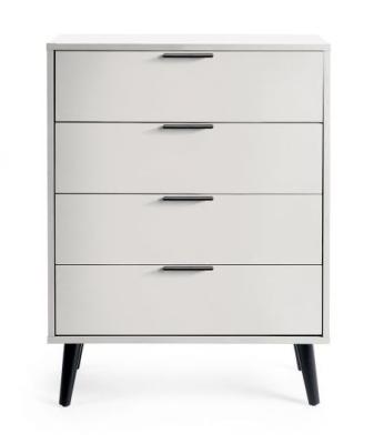 Alba Silk Grey 4 Drawer Wide Chest