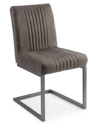 Set Of 2 Brooklyn Charcoal Grey Dining Chair