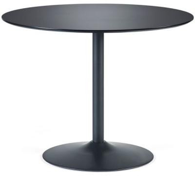 Nero Black 2 Seater Round Dining Table