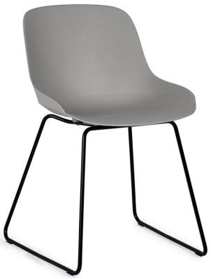 Set Of 2 Rocco Light Grey Dining Chairs