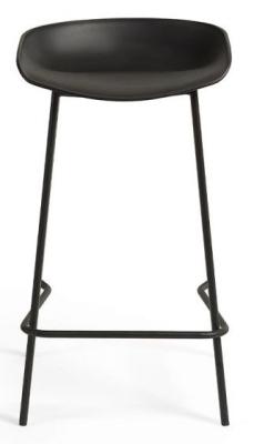 Set Of 2 Renzo Black Bar Stool