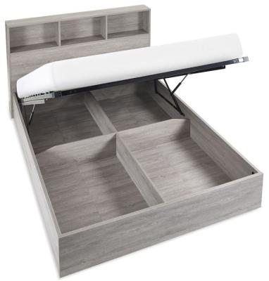 Bali Grey Oak Ottoman Storage Bed Sizes Available