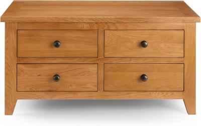 Product photograph of Astoria 4 Drawer Coffee Table from Choice Furniture Superstore