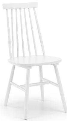 Set Of 2 Alassio White Spindle Back Dining Chair