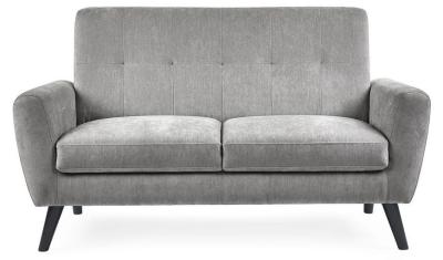 Product photograph of Monza Grey Mobus Fabric 2 Seater Sofa from Choice Furniture Superstore