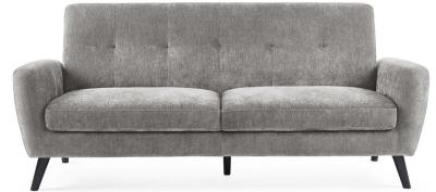 Product photograph of Monza Grey Mobus Fabric 3 Seater Sofa from Choice Furniture Superstore