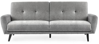 Product photograph of Monza Grey Mobus Fabric 3 Seater Click-clack Sofabed from Choice Furniture Superstore