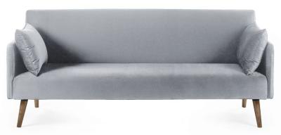 Andi Grey Fabric 2 Seater Click Clack Sofa Bed