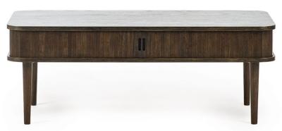 Arya Dark Oak Slatted Coffee Table