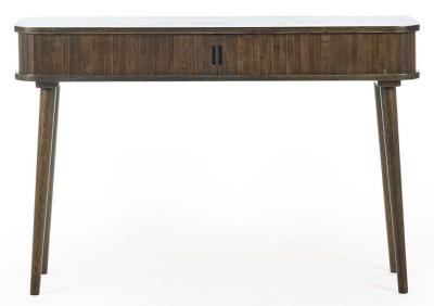 Arya Dark Oak Slatted Console Table