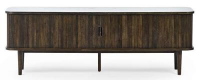 Arya Dark Oak Slatted 160cm Tv Unit