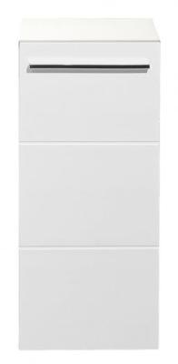 Product photograph of Mandy White Gloss 1 Door Cabinet from Choice Furniture Superstore