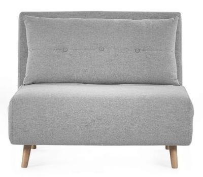 Product photograph of Rowan Grey Fabric Click Clack Chair Bed from Choice Furniture Superstore