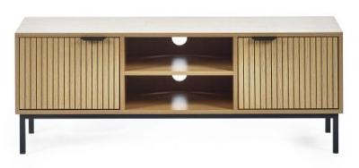 Sia Oak Ribbed 2 Door Tv Unit