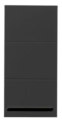 Product photograph of Vista Oak And Black 1 Door Wall Cabinet from Choice Furniture Superstore