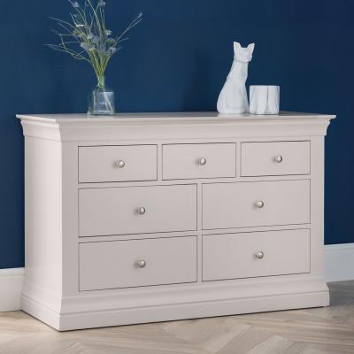 Clermont Chest of Drawers - 4+3 Drawer - Soft Grey