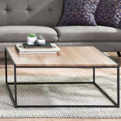 Julian Bowen Furniture - Tribeca Oak 90cm Square Coffee Table thumbnail