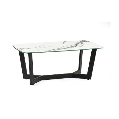 Olympus White Marble Effect 60cm Coffee Table