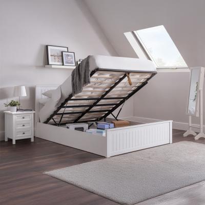 Maine White Ottoman Storage Bed - Sizes Available