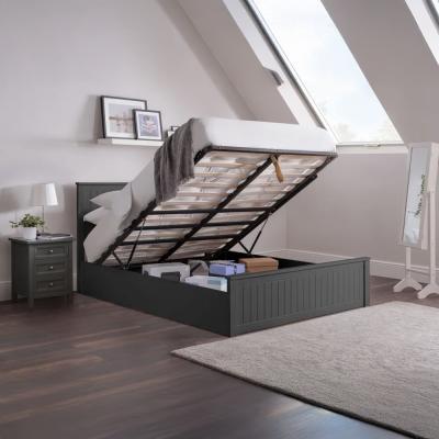 Maine Black Ottoman Storage Bed - Sizes Available