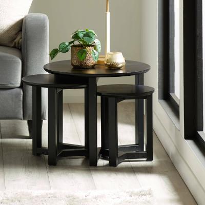 Nidri Black Nest Of 3 Tables