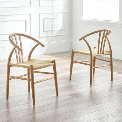 2 X Symi Natural Oak Curved Dining Chairs