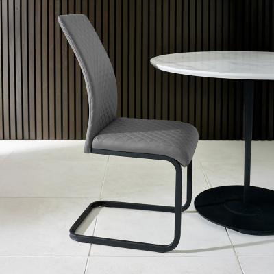 4 X Xavier Grey Cantilever Dining Chairs
