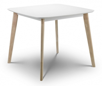Product photograph of Casa Matt White Square Dining Table - 2 Seater from Choice Furniture Superstore