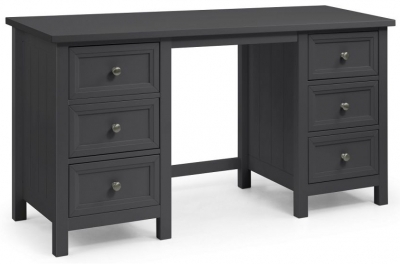 Product photograph of Maine Anthracite Lacquered Pine Dressing Table from Choice Furniture Superstore