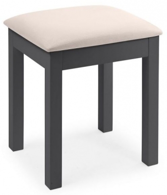 Product photograph of Maine Anthracite Lacquered Pine Dressing Stool from Choice Furniture Superstore