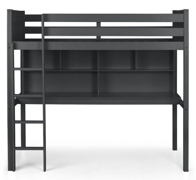 Product photograph of Titan Dark Grey High Sleeper Bed from Choice Furniture Superstore