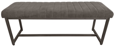 Product photograph of Brooklyn Charcoal Fabric Dining Bench from Choice Furniture Superstore