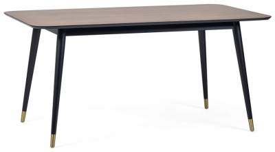 Product photograph of Findlay Walnut 6 Seater Dining Table from Choice Furniture Superstore