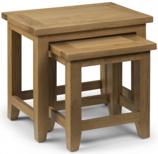 Product photograph of Astoria Oak Nest Of 2 Tables from Choice Furniture Superstore