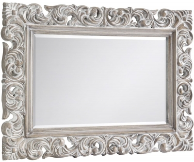Product photograph of Baroque Rectangular Wall Mirror - 113cm X 82cm from Choice Furniture Superstore