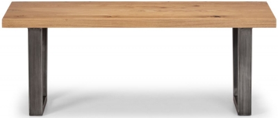 Product photograph of Brooklyn Rustic Oak Dining Bench from Choice Furniture Superstore