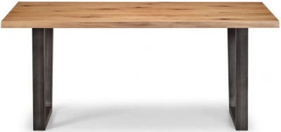 Product photograph of Brooklyn Rustic Oak Dining Table - 4 Seater from Choice Furniture Superstore
